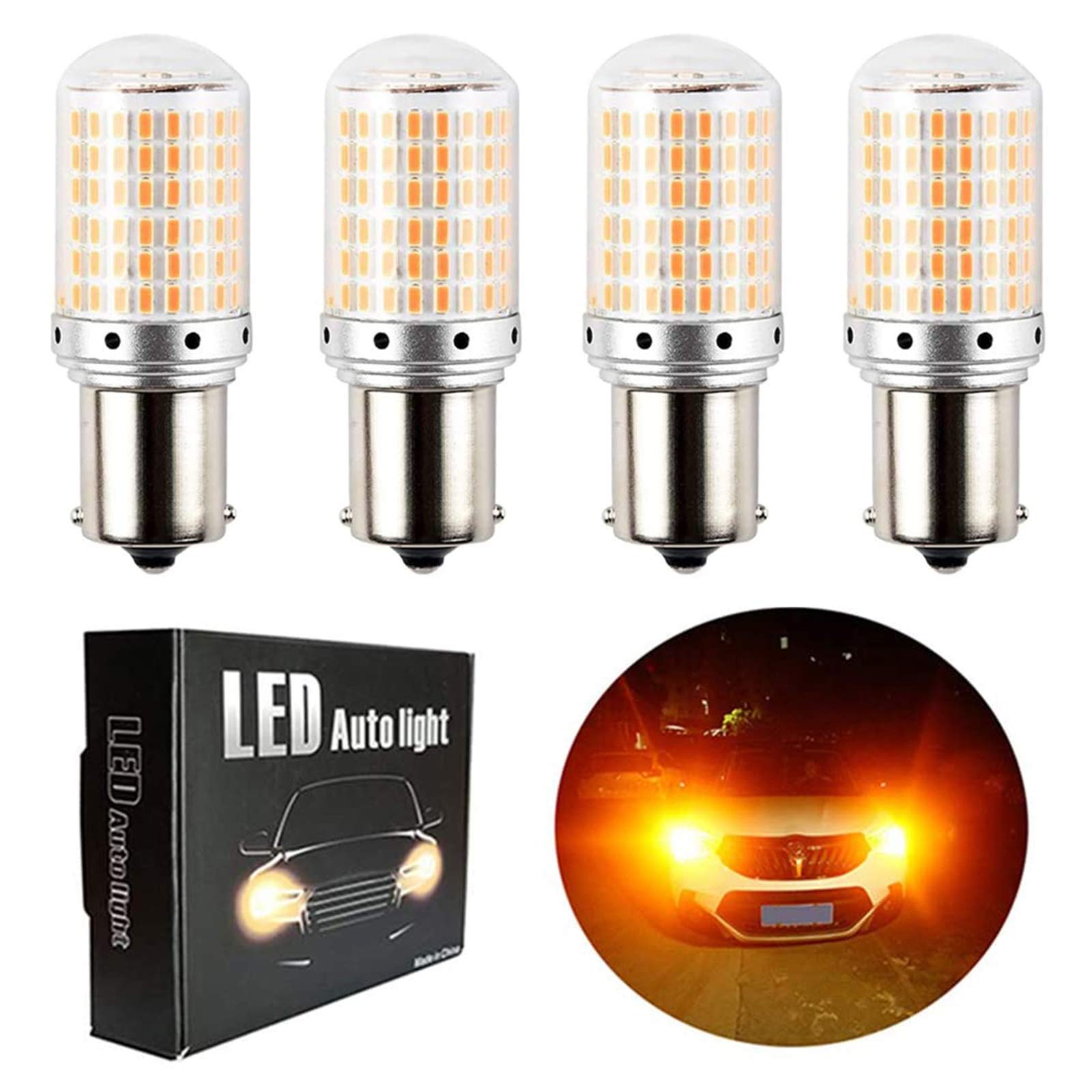 [Strongest Explosive Light] Aokyoung Turn Signal S25 LED Single Amber белый