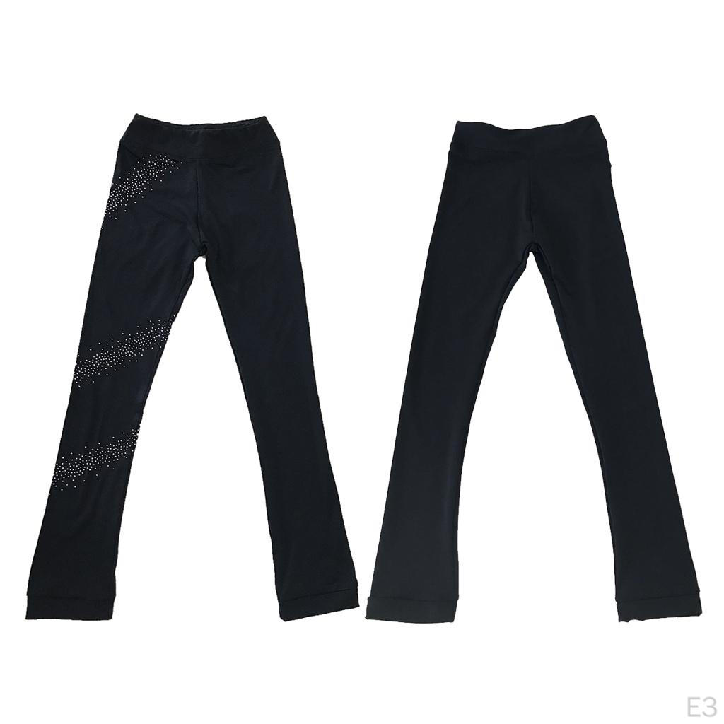 Durable Skating Pants Tights Figure Skinny Wind and Abrasion Resistant, Fits for 175cm