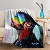 Colorful Portrait Art Blanket for All Seasons Blanket Lunch Break Throw Gift