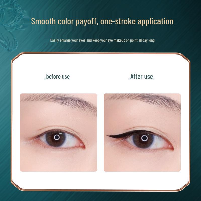 Retro Chinese Style Waterproof Mascara & Eyeliner: Lengthening, Volumizing, Curling Cosmetics.