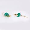 Natural Green Onyx Earrings 925 Sterling Silver Rhodium Plated Handmade Fine Jewelry Gift for Her