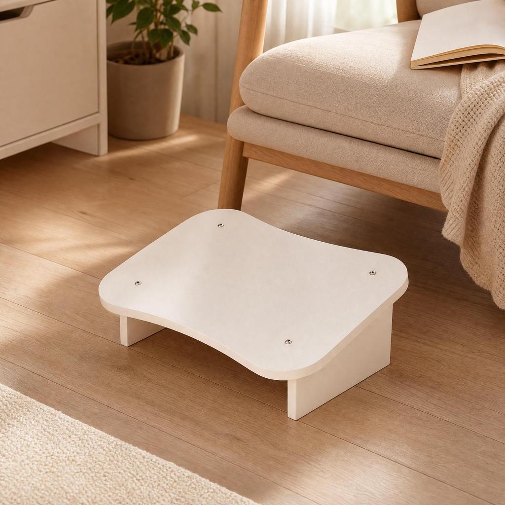 Office Footrest Stool LowProfile Freestanding Supportive Slanted Desk Foot Rest for