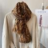 2026 Fashion Women Leopard Floral Fringe Viscose Shawl Scarf Lady High Quality Print Soft Pashmina Stole Muslim Hijab 180*90Cm