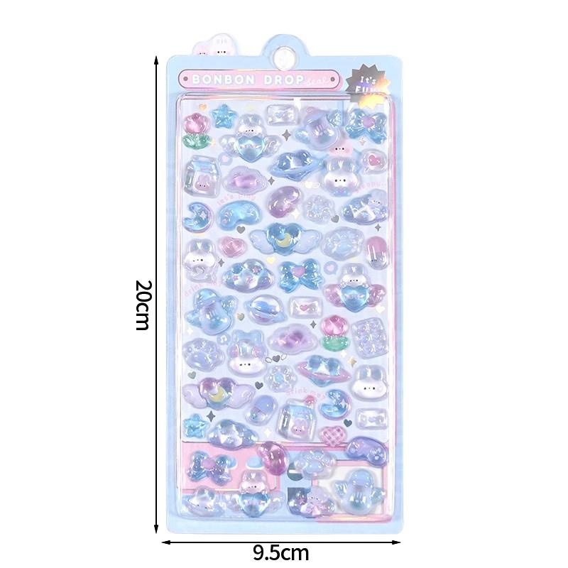 3D Cartoon Animal Stickers Kawaii 3D Decoration Stickers Stationery Sticker Scrapbook Sticker Decals DIY Phone Case Sticker