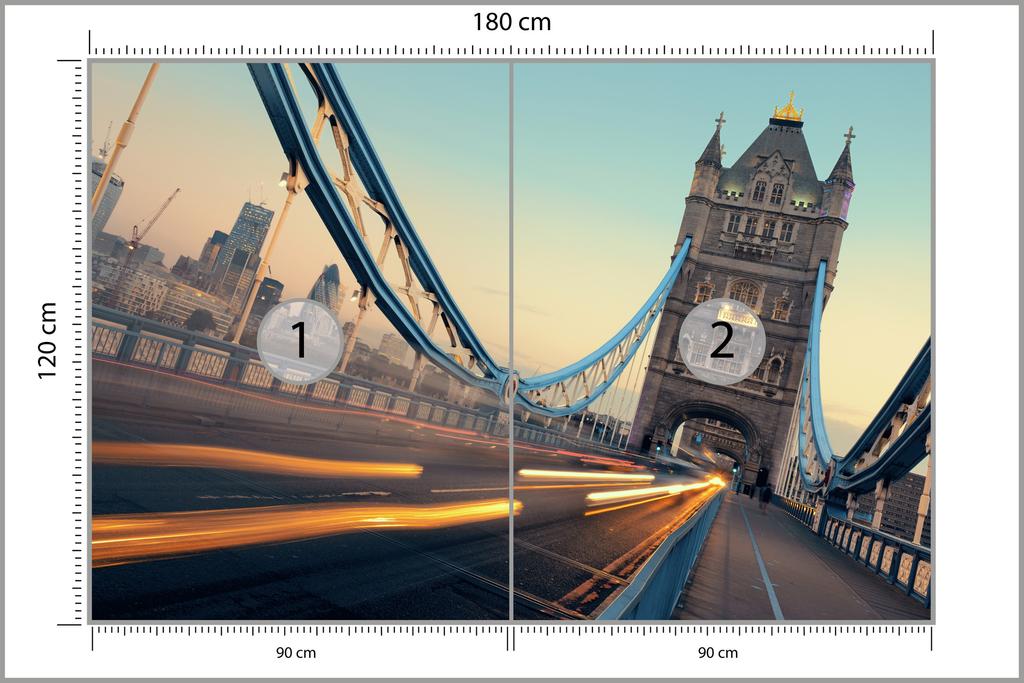 Photomural London Tower Bridge  Non-Woven 180x120