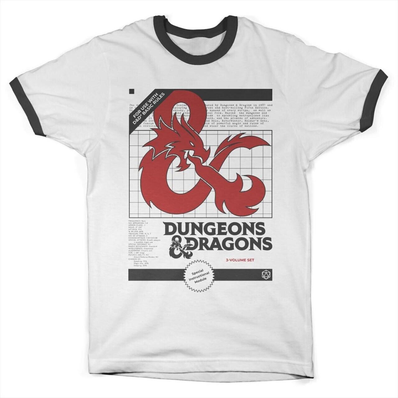 Licence Officielle Donjons Dragons 3 Volume Ensemble Contraste T-SHIRT S-XXL XXL