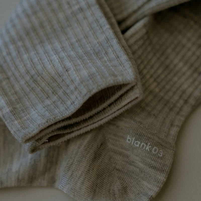 blank03 wool knee socks (4colors)