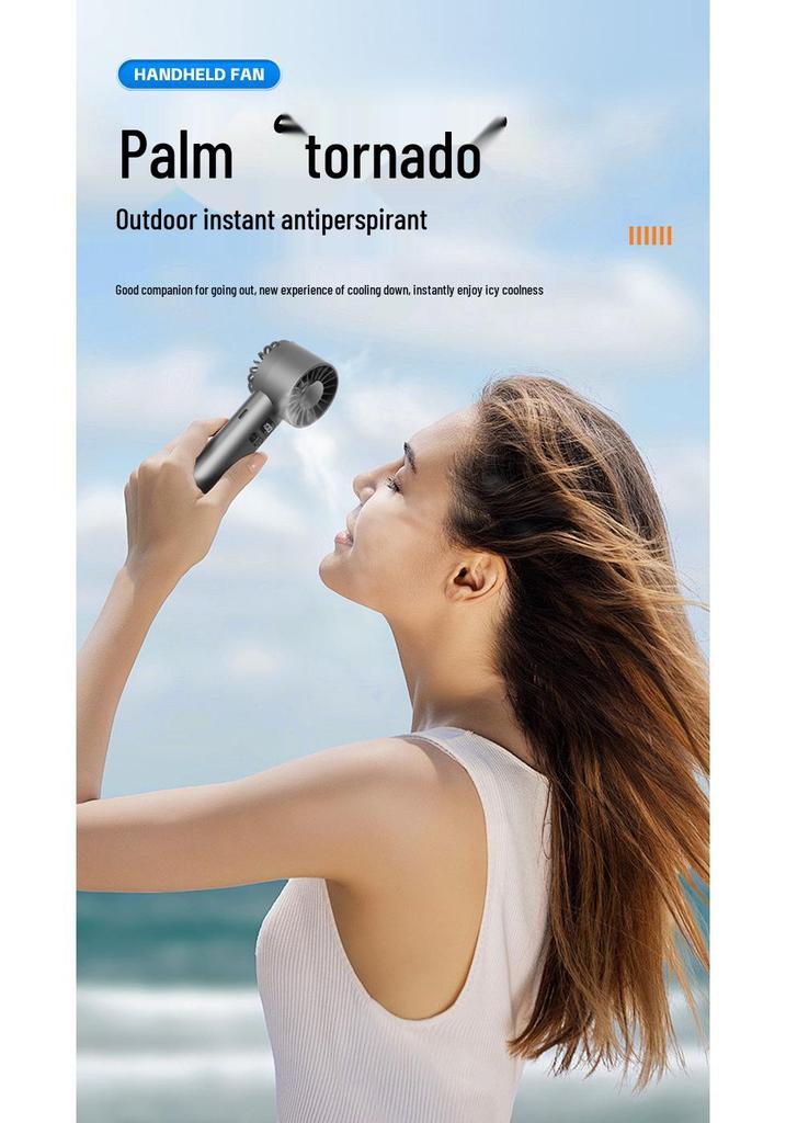 JK107 Handheld Fan: Ultra-long Battery, Powerful Cooling, 100-Speed Ice-feel Breeze