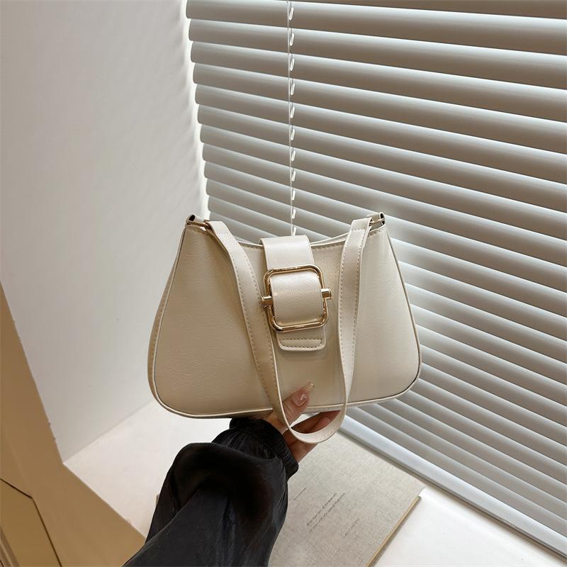 Borsa da ascella di nicchia da donna retrò nuova moda borsa a tracolla texture grande capacità squisita borsa a tracolla
