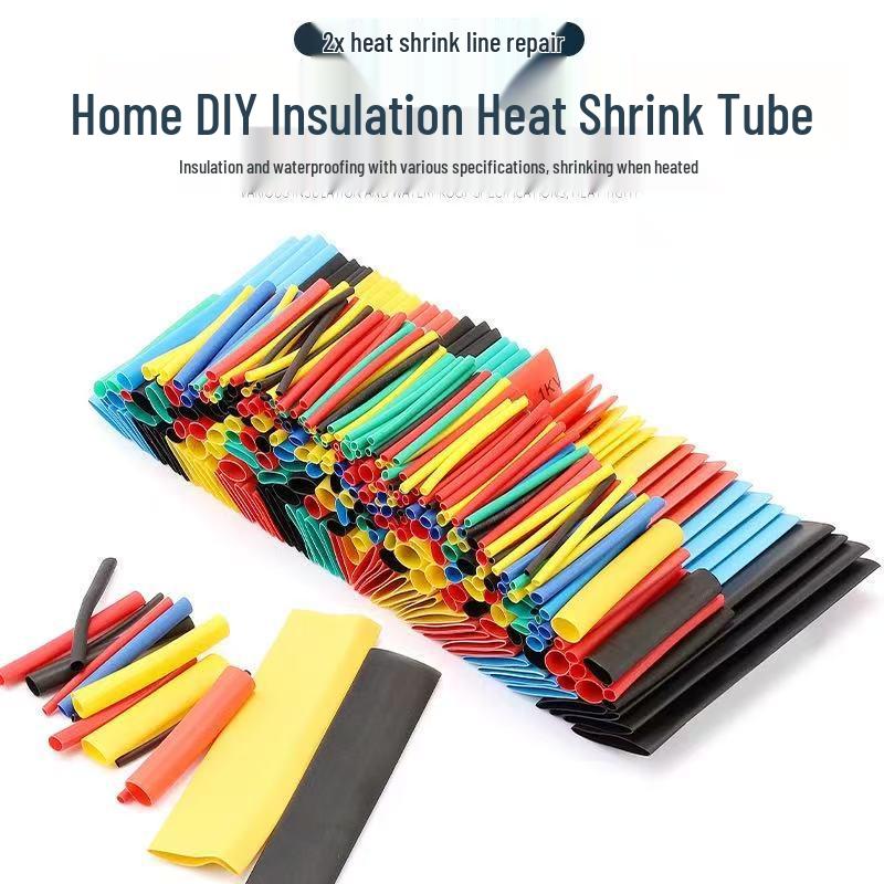 Dual-Color Heat Shrink Tubing Set for DIY Home Insulation and Wire Protection