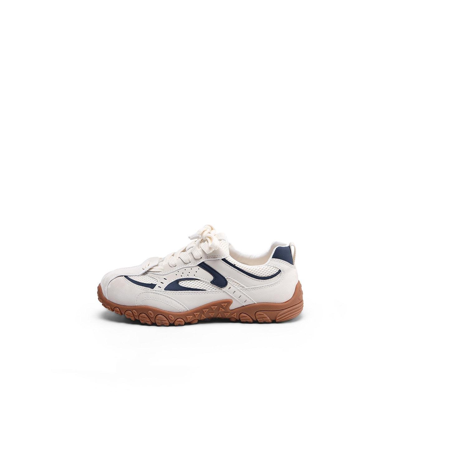 

Cowhide Version~ Pink German Training Shoes Will Increase In Height In Spring, Casual And Versatile Retro Small Forrest Gump Shoes. 40