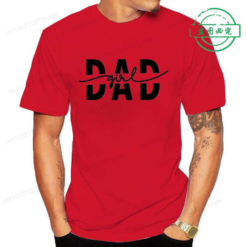 Girls Dad Graphic Tee T Shirts Tops Fashion Style Street Tshirt Vintage Men's Clothing Short Sleeve Tees Dad Papa T-Shirts Gifts