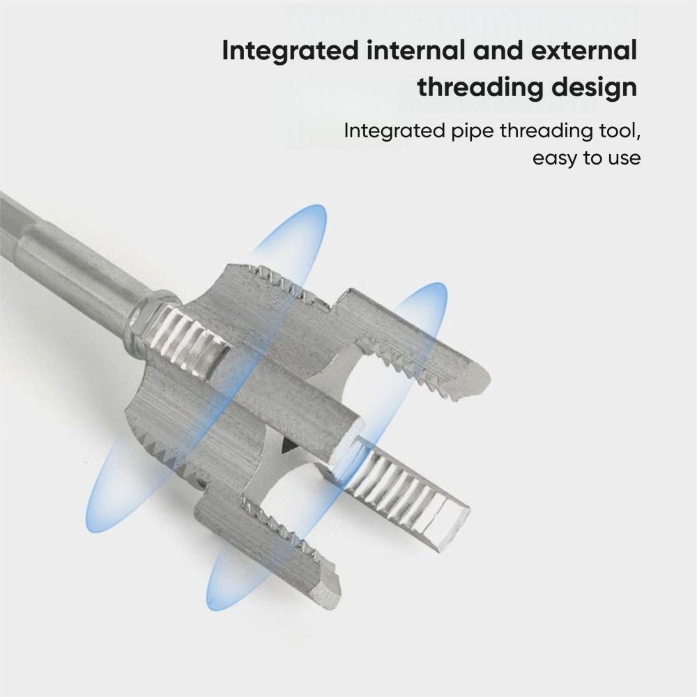 Universal Water Pipe Electric Drill 4/6 Points Pvc Water Pipe Internal Thread Opener