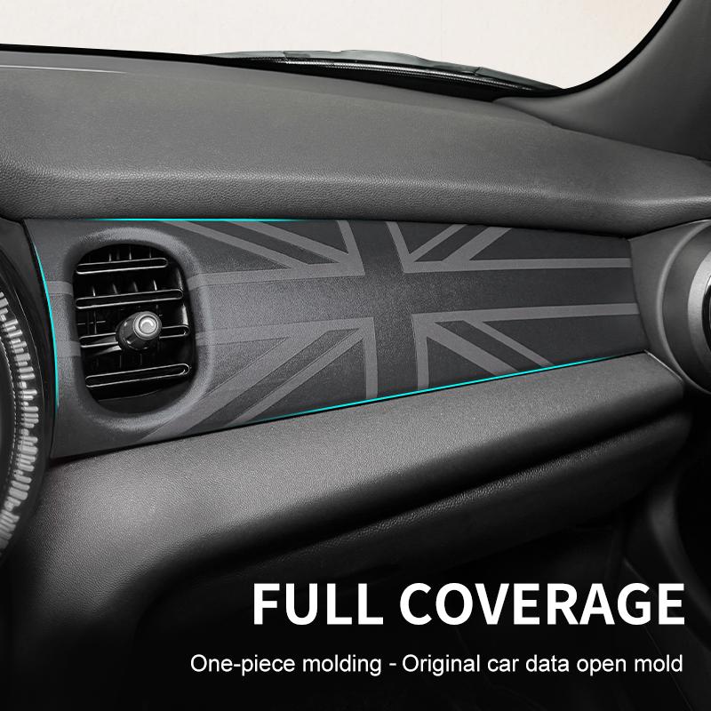 Car Dashboard Decorative Shell Leather Sticker For Mini Cooper F55 F56 F57 - Car Styling Accessories Only Left handdrive