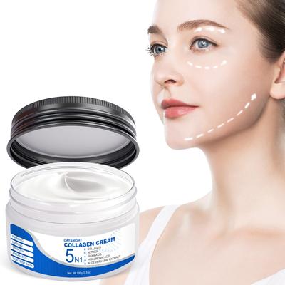 Crema Viso Collagene, Crema Trattamento Rassodante, Riduzione Rughe, Crema Bellezza Rassodante