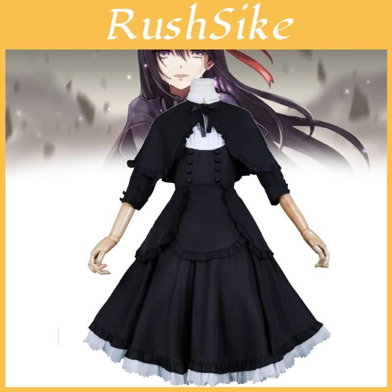 Puella Magi Madoka Magica Akemi Homura Cosplay Costume With Polyester Fabric For Anime Fans