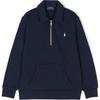 Polo Sweatshirt Ss24 Solid Color Logo Knit Long Sleeve Midnight Blue Kids Kids Sweatshirt 322952467-003