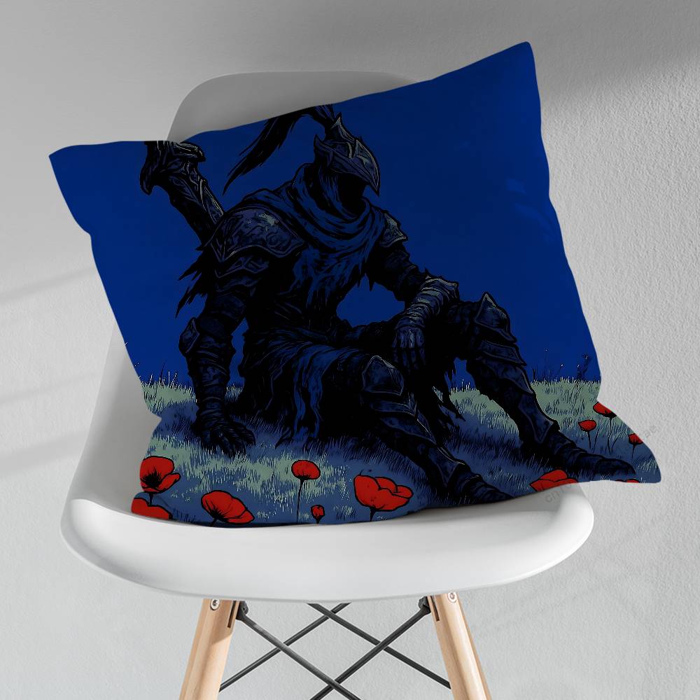 Cool DDark SSouls Game Throw Pillow Case Living Room Sofa Cushion Cover For Home Bedroom Decoration Protector