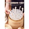 Steaming Sheets for Bamboo Baking (100 Sheets, 15cm/18cm/20cm/23cm Diameter) Round, Double-Sided Non-Stick, Waterproof, Oil-Resistant, Healthy Materia
