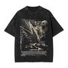 2026 Summer Hot Sale Washed T Shirts Horror Silent Hill Heavens Night Hip Hop T-shirt Men Women Vintage Streetwear Oversized Tshirt