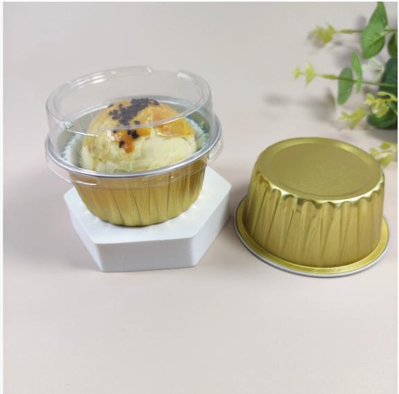Foil Cake Mold Lightweight Molded Disposable Baking Tray Heat-Resistant Aluminum Foil Tin Cup For Kitchen Essentials