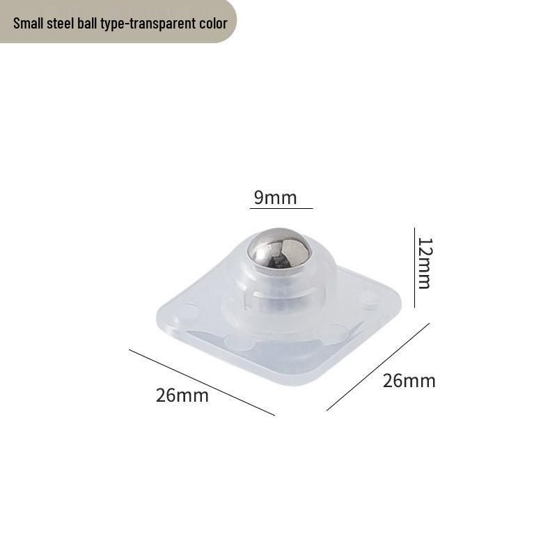 Universal Silent 360° Swivel Casters - Wear-Resistant Load-Bearing Wheel Set for Furniture