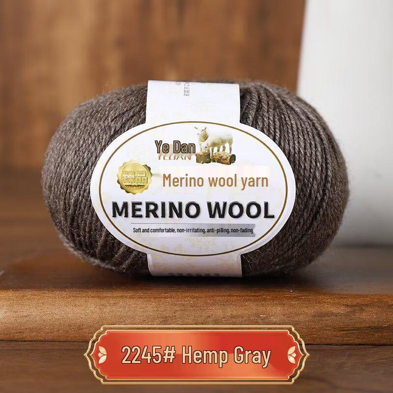 

Мериносова вовна Середньої товщини Пряжа ручного плетіння для светрів, шарфів, шапок - 213 Овеча вовна - 3 нитки