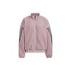 (WMNS) Contrasting Colors Stripe Splicing Sports Jacket Purple Pink Women's HM7457