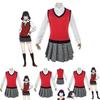 Kakegurui Midari Ikishima Outfit Exquisite School Uniform Dress Cosplay Set For Fans