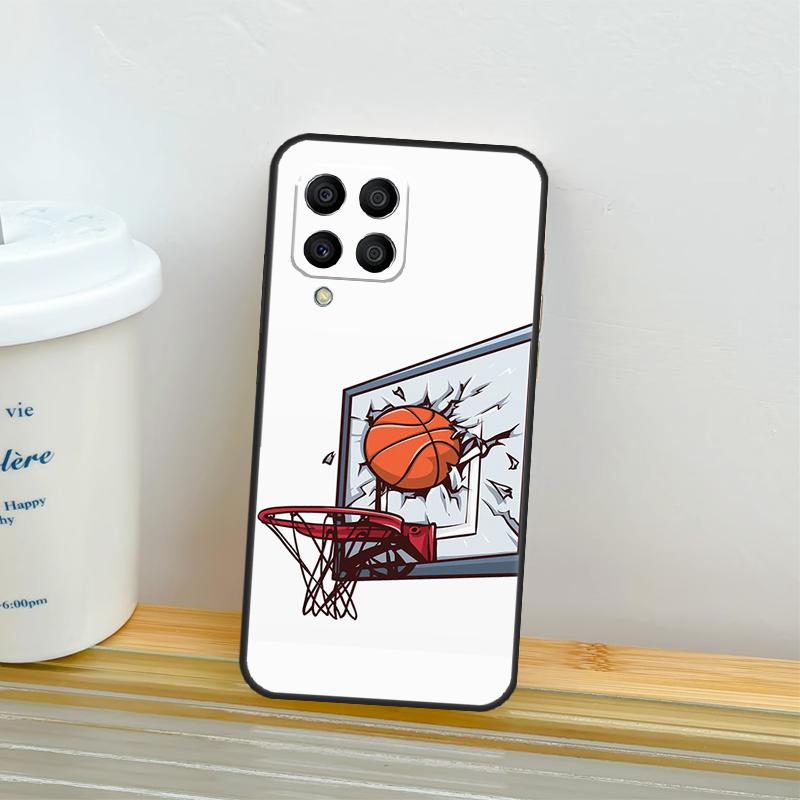 Basketball On Fire Case For Samsung Galaxy M52 M32 M12 M16 M14 M54 M13 M33 M53 M56 M36 M31 M11 M35 M55 M15 M06