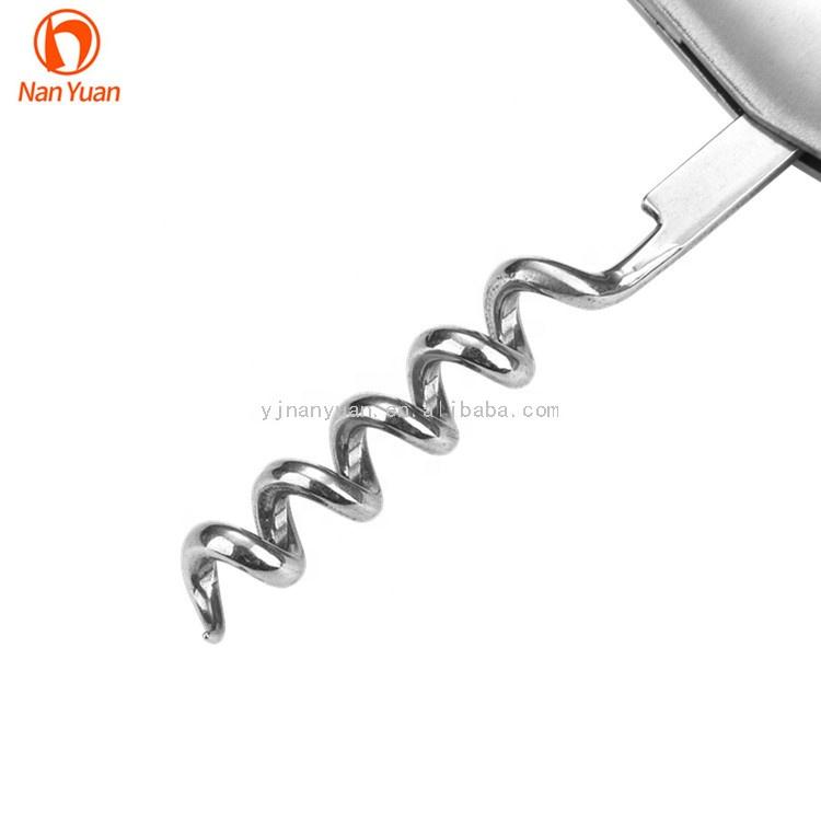 S206 Factory Price Metal All Steel Wine Bottle Opener Corkscrew