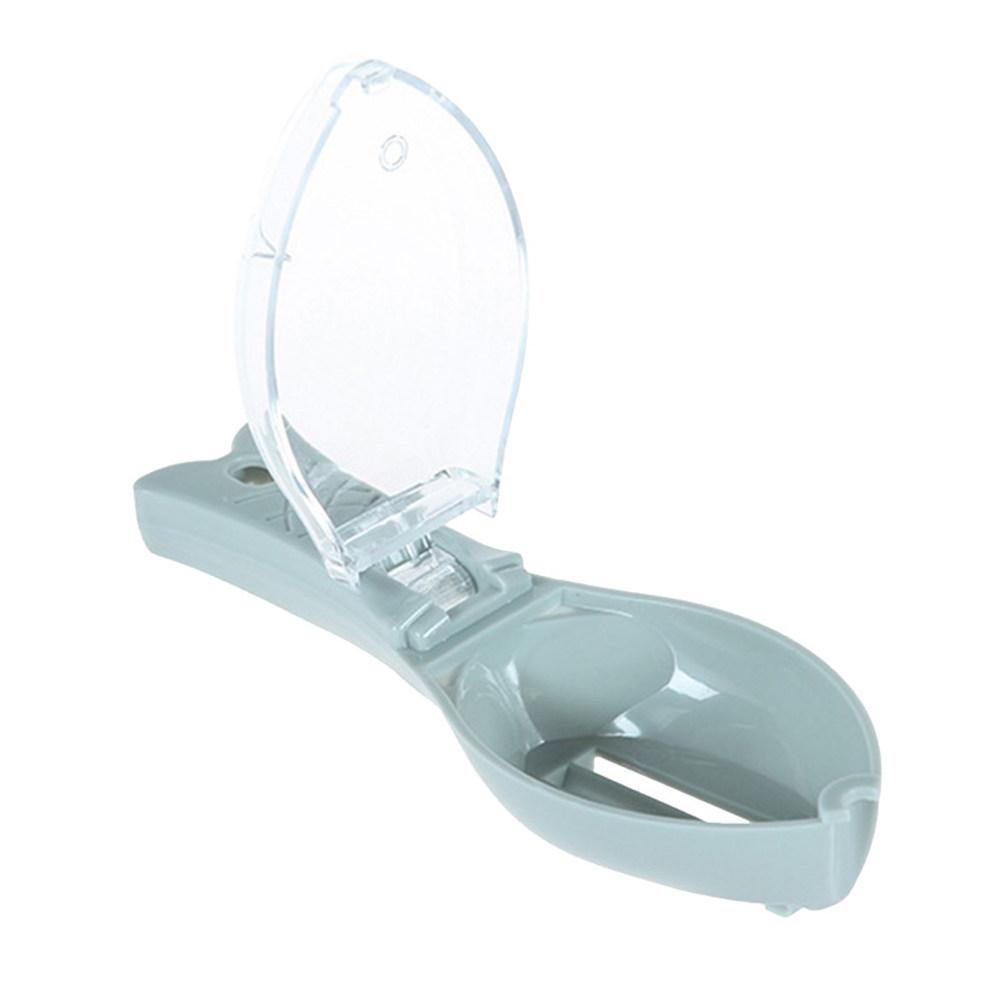 Fish Scale Scraper White ABS As Material Manual Planing Tool Plastic Serrated Safe Convenient Hanging Hole Kitchen Fishing Tools