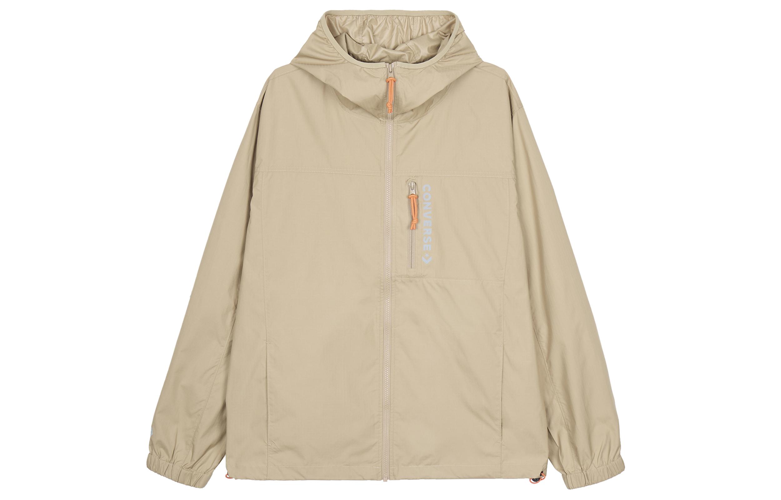 Converse Jackets Unisex Khaki Hooded Moderate Other 10023165-A02 XXXL