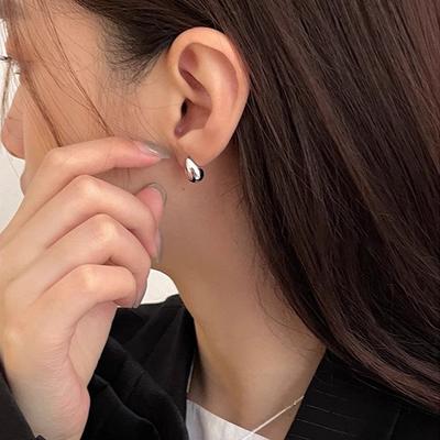 Copper Water Drop Earring for Women Gift Minimalism Versatile Office Trend Jewelry Dropshipping