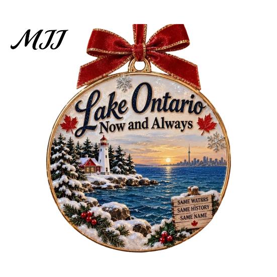 Acrylic Decor Pendant Lake Ontario Forever Christmas Ornament, Now And Always Decoration Hanging Decoration, for House Home