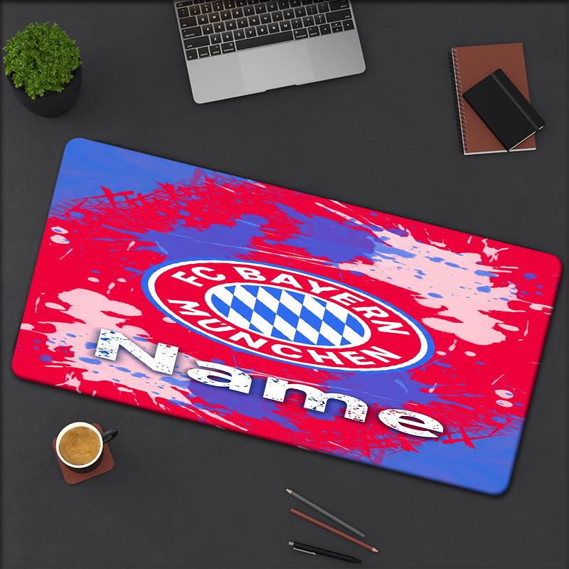 Custom Name Bayern Munich Theme Mouse Pad Non Slip Rubber Base Multifunctional Office Home Decor Perfect For Workspace Personalization