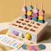 Wooden Matching Shape Box Early Educational Toy For Toddler Color Recognition