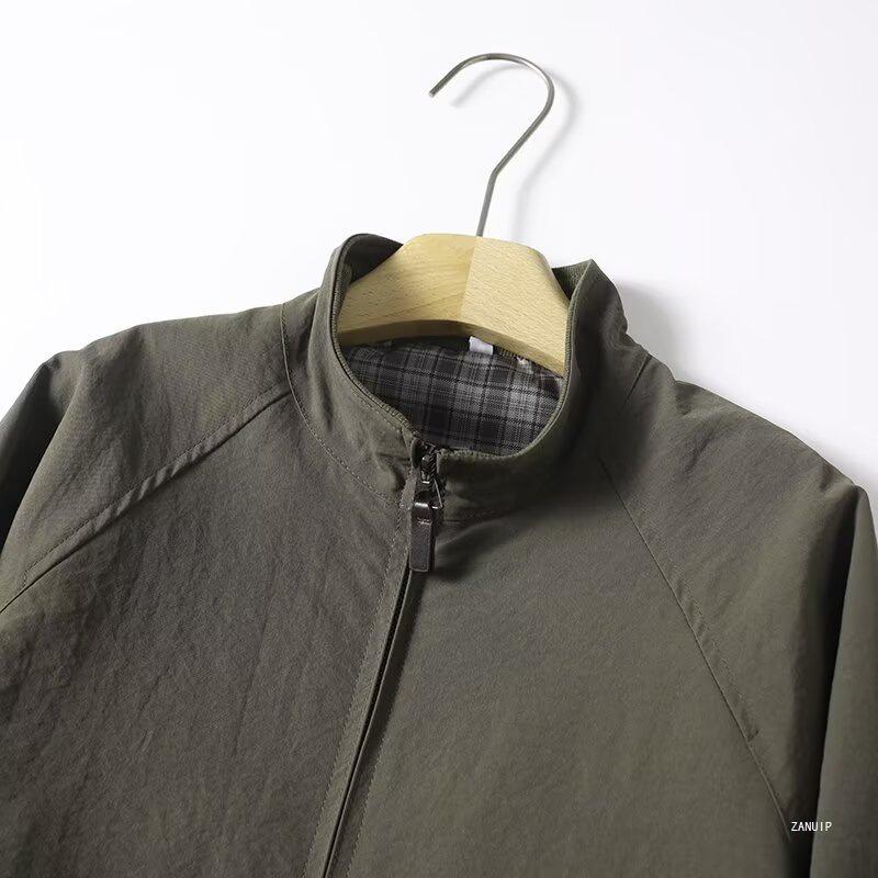 2026 Spring Men's & Women's Harrington Stand Collar Long Sleeve Zipper Jacket