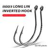 Sharp Fishing Barbed Hooks Set Good Rigidity with Excellent Material Fishing Hooks Suitable for Loach Perch Predatory Carp
