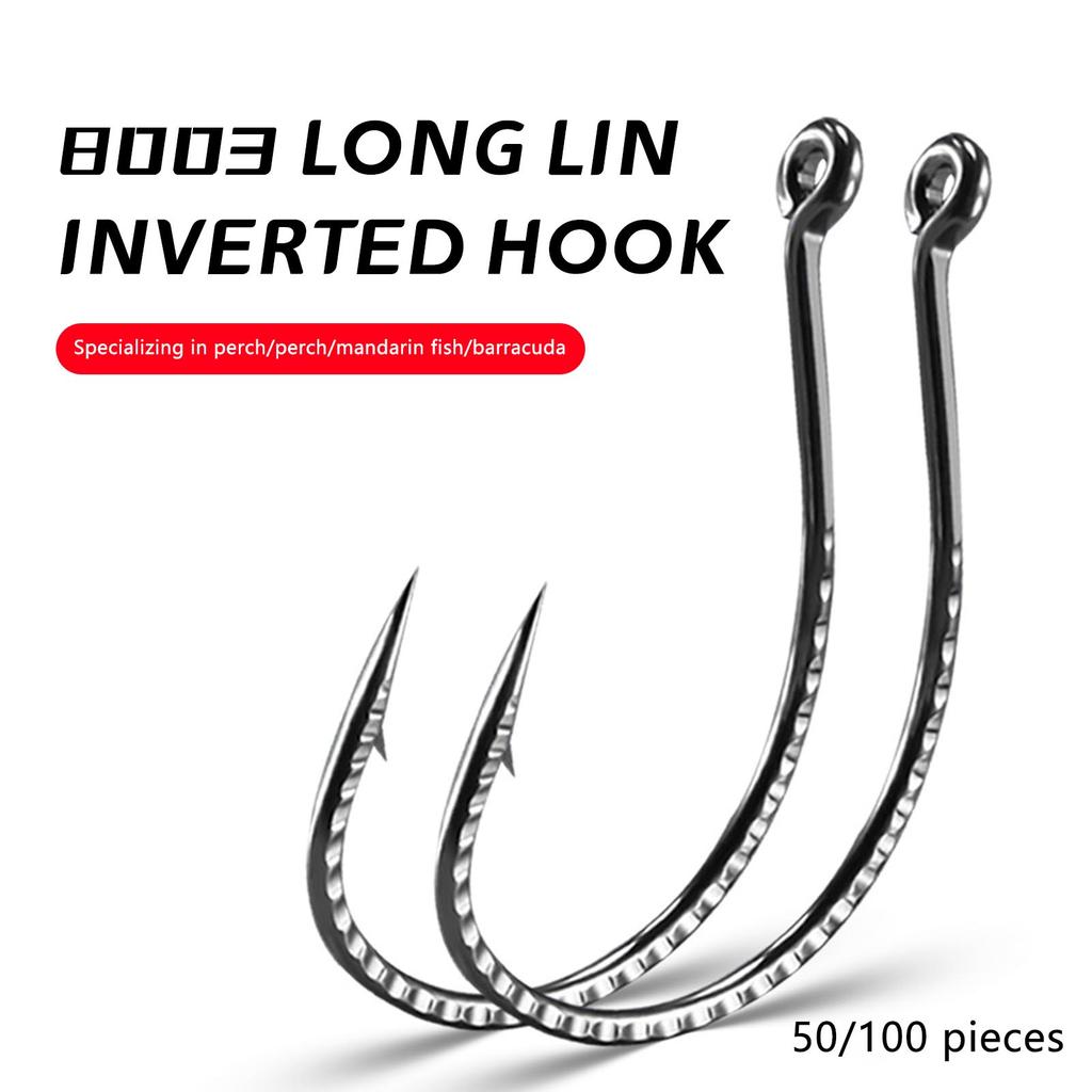 Sharp Fishing Barbed Hooks Set Good Rigidity with Excellent Material Fishing Hooks Suitable for Loach Perch Predatory Carp