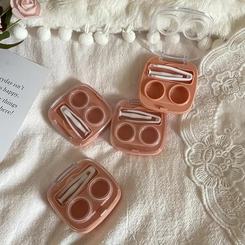 1PC New Style Portable Contact Lens Box Travel Contact Lenses Beauty Pupil Contact Lens Cases Storage Box Kit for Women