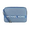 Jet Set Adjustable Shoulder Strap with Zipper Closure Canvas Crossbody Shoulder Bag Women's Blue