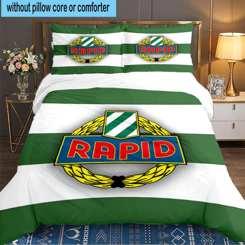 Native Spirit Rapid Ultras 3-teiliges Bettwäsche-Set, Ideal für 1 Bettbezug und 2 Kissenbezüge, Perfekt als Geschenk für Fans, Ideal für Schlafzimmer, Studentenwohnheim