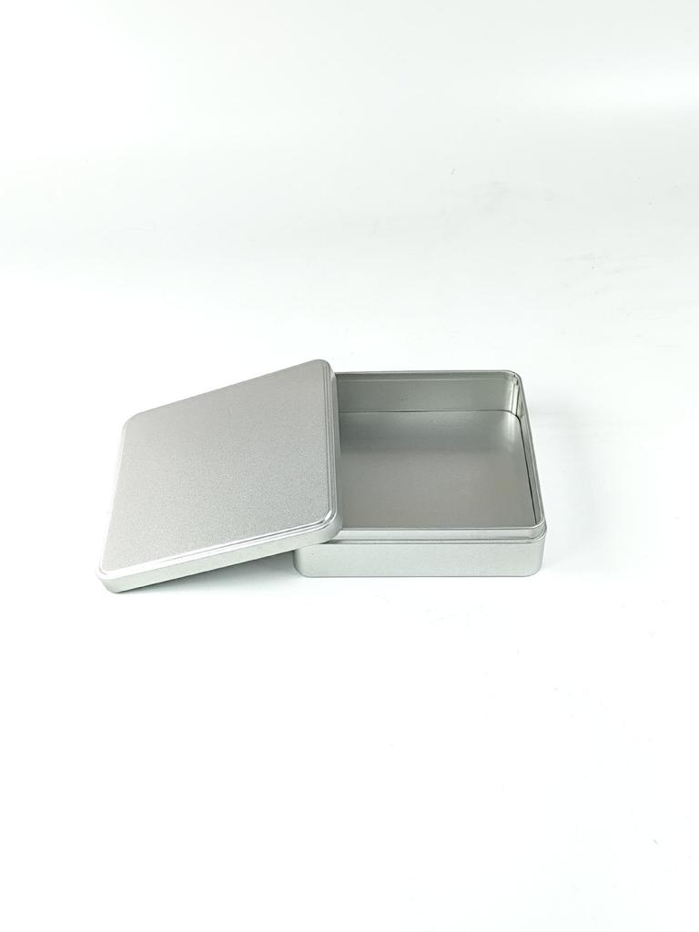Large Iron Tea Tin Box - Rectangular Metal Storage for Small Packaging