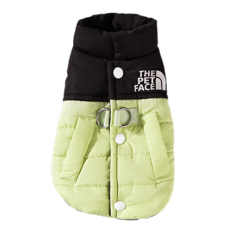 Autumn and Winter Simple Wind Dog Thickened Warm Medium and Small Dog Jacket Vest Cat Cotton Coat Pet Dog Clothes