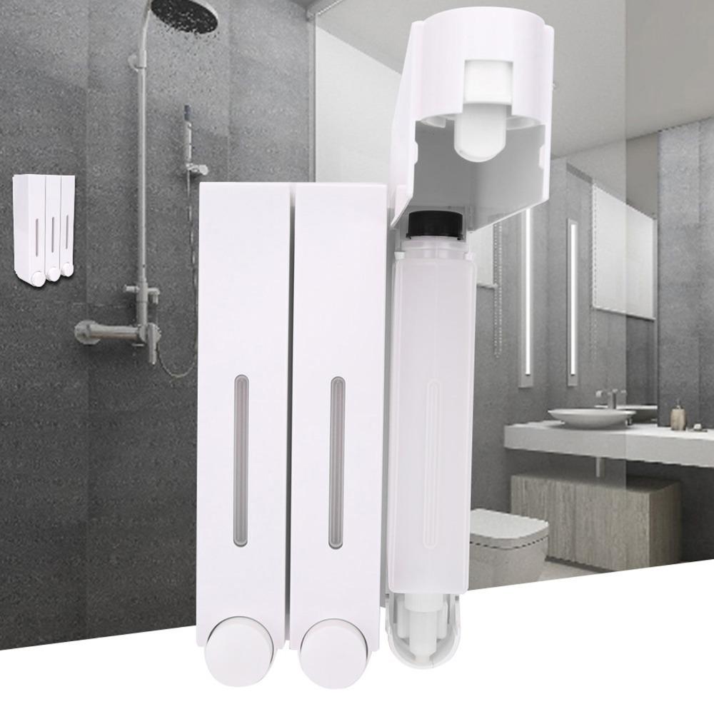 

White Silver Black Shower Dispenser Wall Mounted Liquid Soap Dispenser Bathroom Kitchen білий
