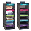 Good-Weekly Clothes Organizer With 5-Shelf Design 5 Side Pockets Hanging Closet Storage Shelves With Day Labels D