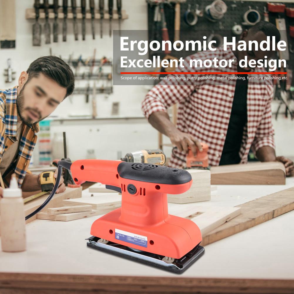 50Hz Wood Polish Electric Sanding Machine Metal Grinder Wall Sanding Tool 12000r