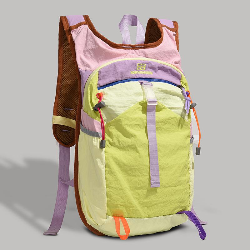 Leisure Travel Backpack Large Capacity Backpack Male and Female Dopamine Outdoor Mountaineering Fitness Multifunctional Cycling Backpack желто-зеленый