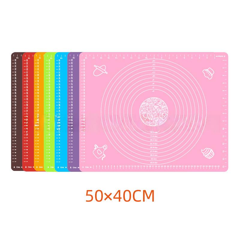 Food-Grade Silicone Baking & Kneading Mat with Measurements